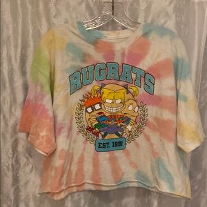 Nickelodeon Rugrats Tie-Dye Graphic Tee Women’s Size Large 🔥 YB6